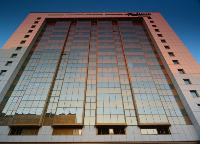 Radisson Blu Belorusskaya: Вид здания